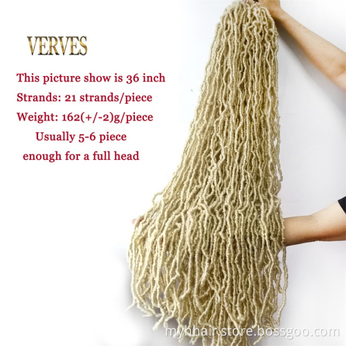 10 Pcs 18 - 36 inch 20 roots/pack,Afro Locs twist Ombre Synthetic Braiding Hair extensions Long New Locs Crochet Braid hair